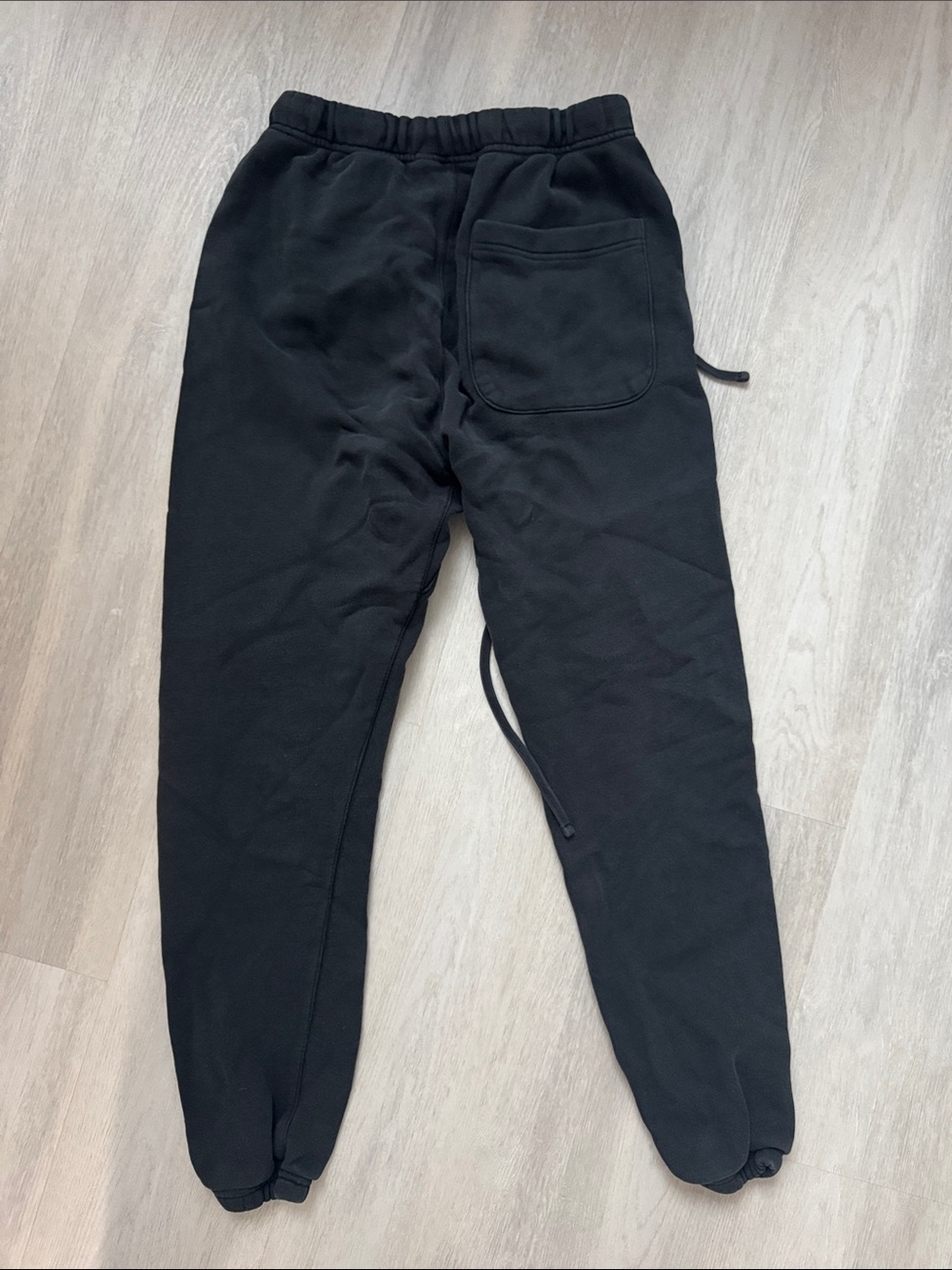 Essentials Black Drawstring Sweatpants - Picture 3 of 3